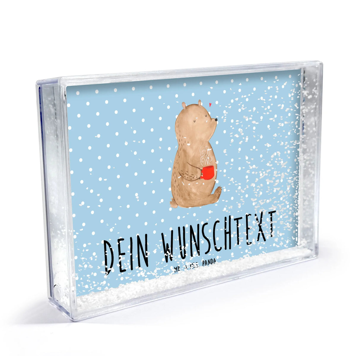 Personalisierter Schüttelrahmen Bär Kaffee Teddy, Teddybär, Bär, Coffee, Kaffee, Guten Morgen, Bären, Motivation, Welt Retten, Morgenroutine, Welt Erobern