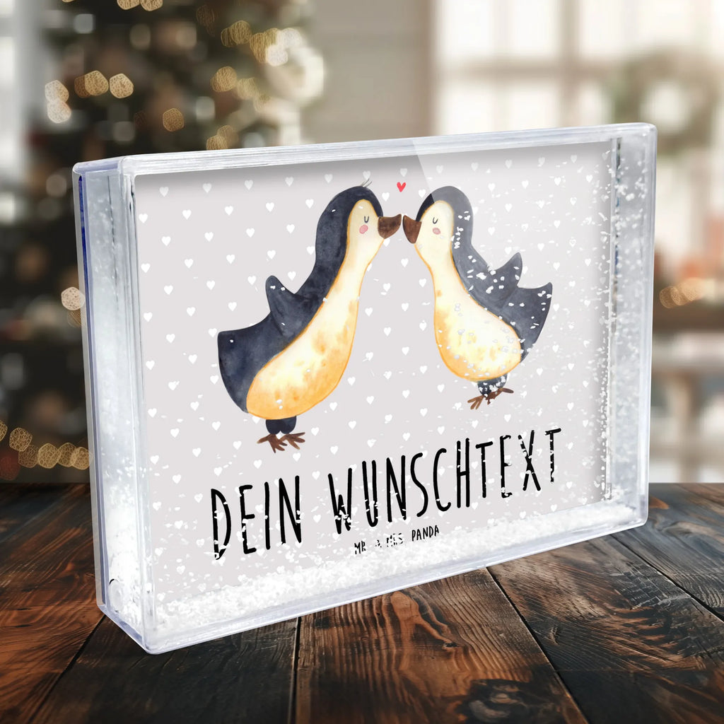 Personalisierter Schüttelrahmen Pinguine Kuss Liebe, Partner, Freund, Freundin, Ehemann, Ehefrau, Heiraten, Verlobung, Heiratsantrag, Liebesgeschenk, Jahrestag, Hocheitstag, Valentinstag, Geschenk für Partner, Hochzeitstag, für Ehemann, Mitbringsel, Geschenk für Frauen, für Männer, Geschenk für Freundin, Liebesbeweis