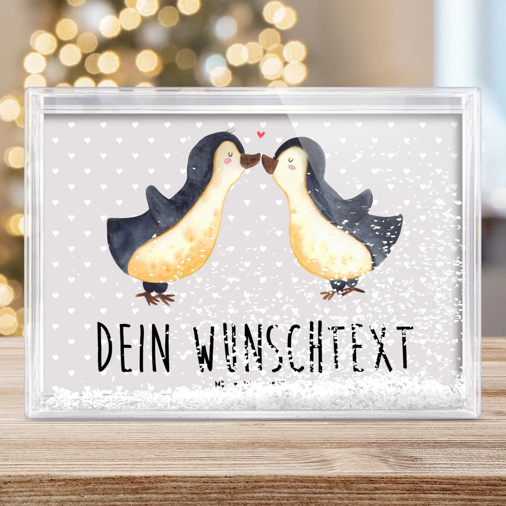 Personalisierter Schüttelrahmen Pinguine Kuss Liebe, Partner, Freund, Freundin, Ehemann, Ehefrau, Heiraten, Verlobung, Heiratsantrag, Liebesgeschenk, Jahrestag, Hocheitstag, Valentinstag, Geschenk für Partner, Hochzeitstag, für Ehemann, Mitbringsel, Geschenk für Frauen, für Männer, Geschenk für Freundin, Liebesbeweis