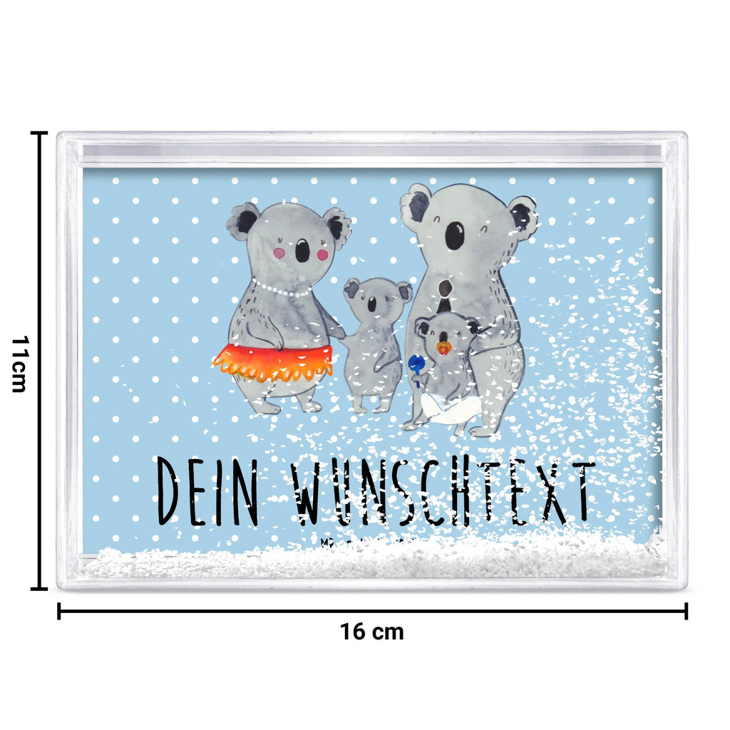 Personalisierter Schüttelrahmen Koala Familie Familie, Vatertag, Muttertag, Bruder, Schwester, Mama, Papa, Oma, Opa, Family, Familienleben, Geschwister, Koala, Kinder, Koalas
