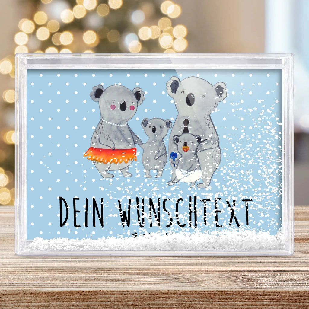 Personalisierter Schüttelrahmen Koala Familie Familie, Vatertag, Muttertag, Bruder, Schwester, Mama, Papa, Oma, Opa, Family, Familienleben, Geschwister, Koala, Kinder, Koalas
