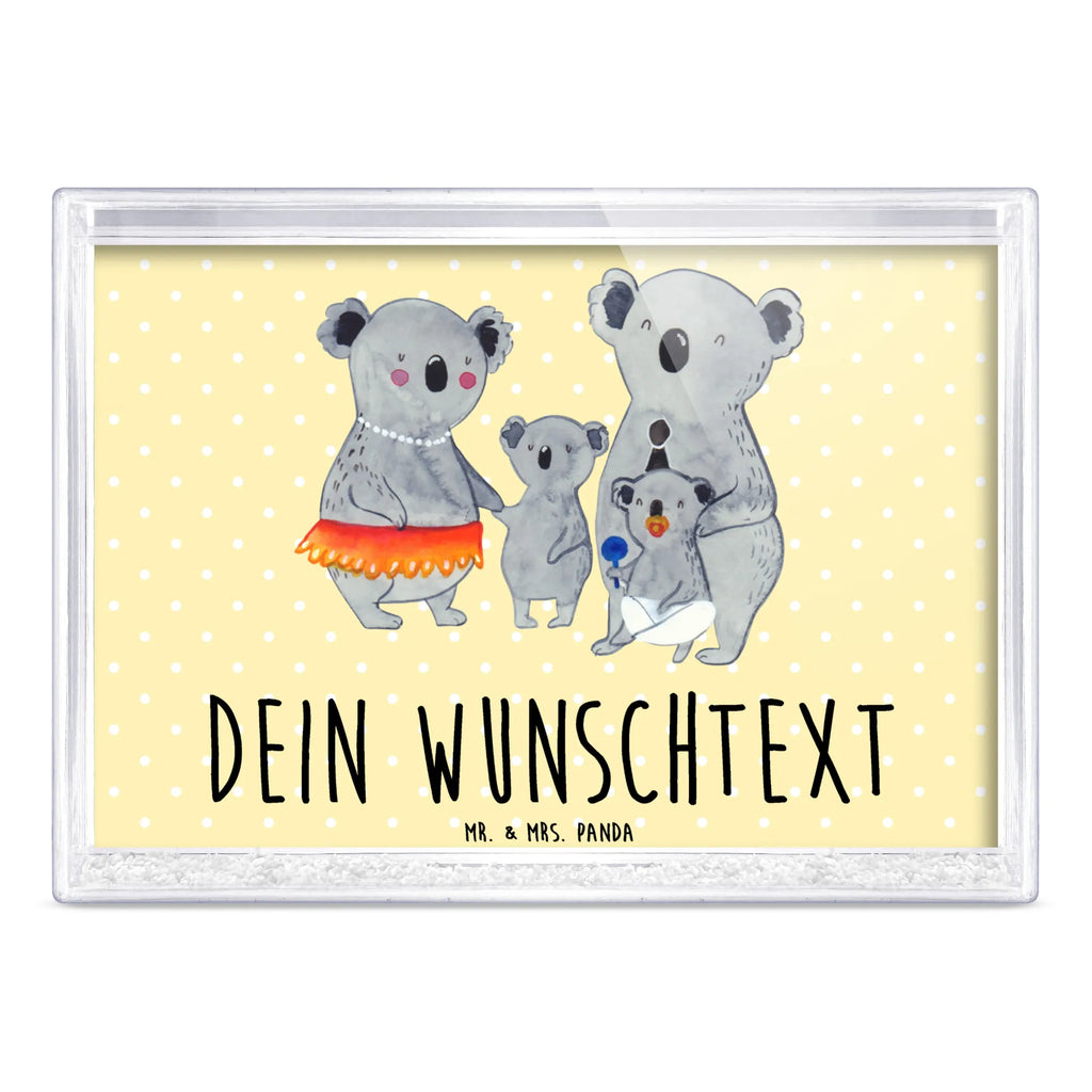 Personalisierter Schüttelrahmen Koala Familie Familie, Vatertag, Muttertag, Bruder, Schwester, Mama, Papa, Oma, Opa, Family, Familienleben, Geschwister, Koala, Kinder, Koalas