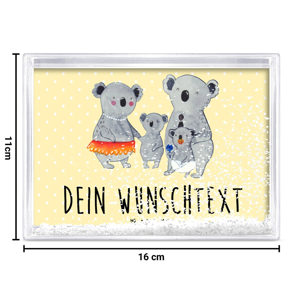 Personalisierter Schüttelrahmen Koala Familie Familie, Vatertag, Muttertag, Bruder, Schwester, Mama, Papa, Oma, Opa, Family, Familienleben, Geschwister, Koala, Kinder, Koalas