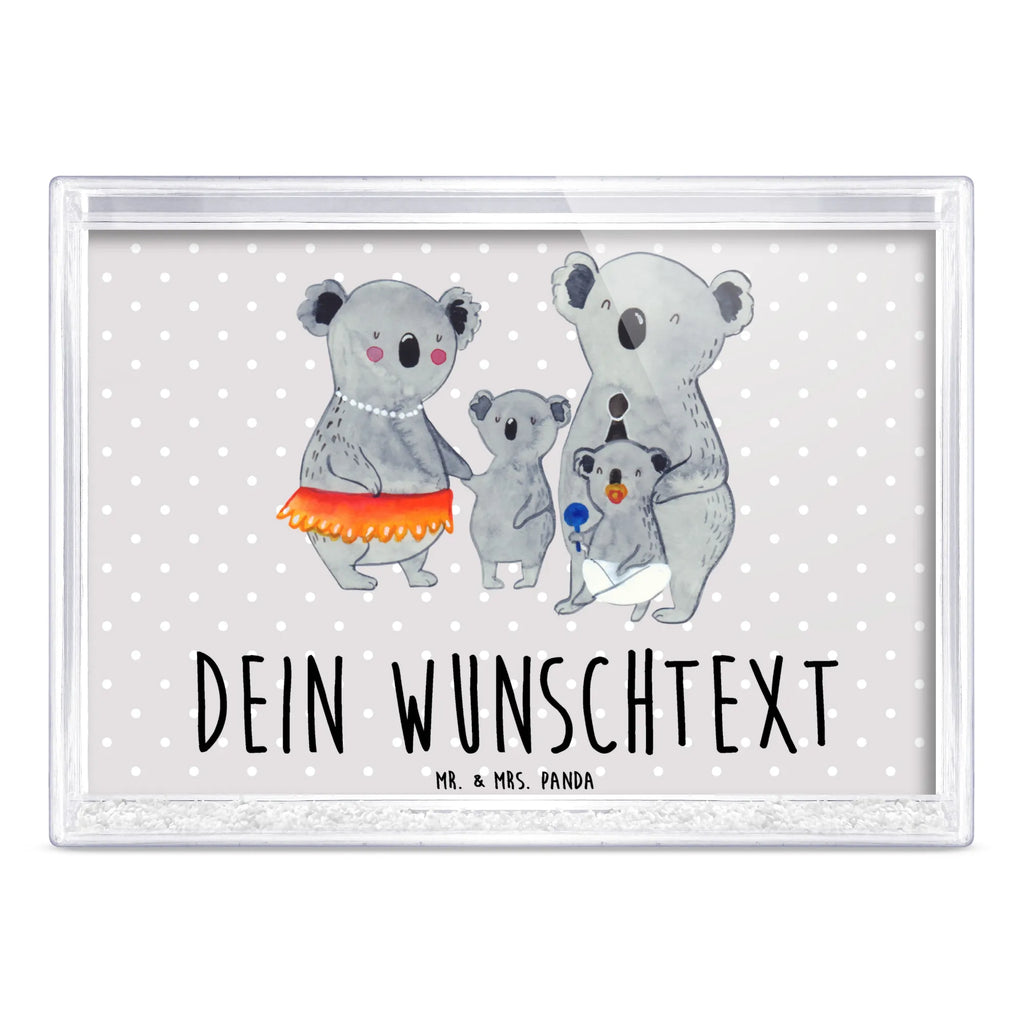 Personalisierter Schüttelrahmen Koala Familie Familie, Vatertag, Muttertag, Bruder, Schwester, Mama, Papa, Oma, Opa, Family, Familienleben, Geschwister, Koala, Kinder, Koalas