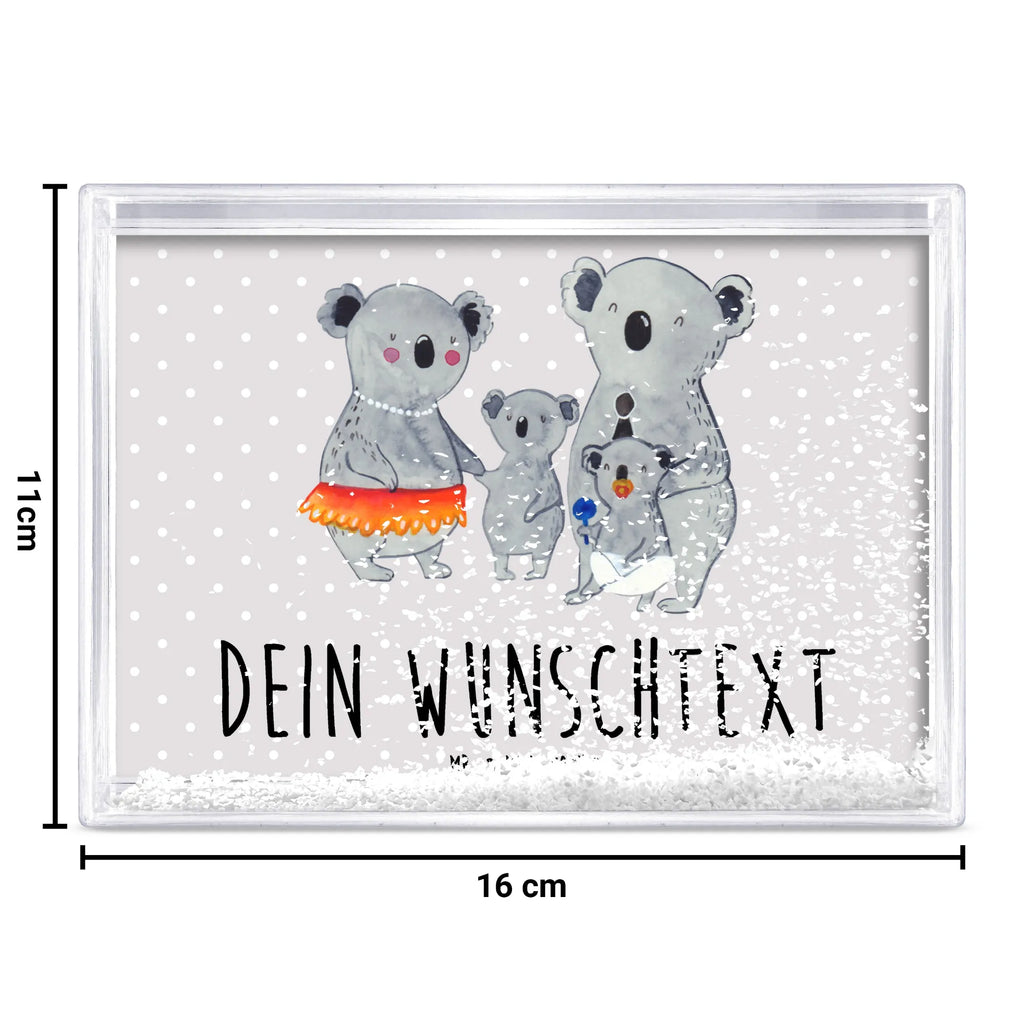 Personalisierter Schüttelrahmen Koala Familie Familie, Vatertag, Muttertag, Bruder, Schwester, Mama, Papa, Oma, Opa, Family, Familienleben, Geschwister, Koala, Kinder, Koalas