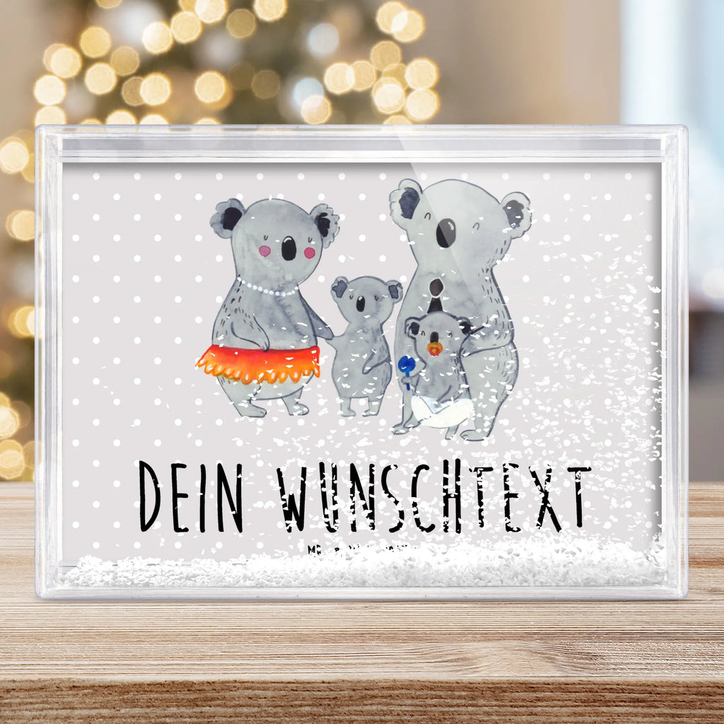 Personalisierter Schüttelrahmen Koala Familie Familie, Vatertag, Muttertag, Bruder, Schwester, Mama, Papa, Oma, Opa, Family, Familienleben, Geschwister, Koala, Kinder, Koalas