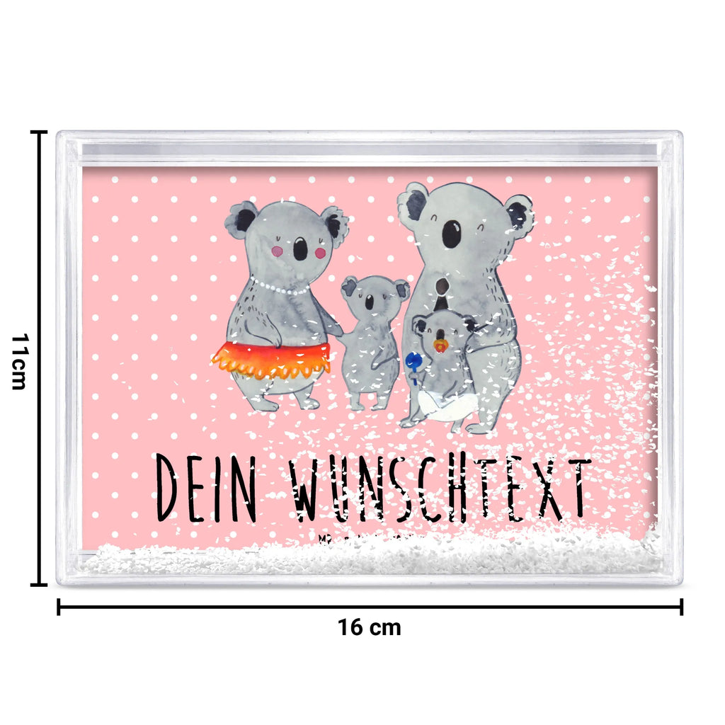 Personalisierter Schüttelrahmen Koala Familie Familie, Vatertag, Muttertag, Bruder, Schwester, Mama, Papa, Oma, Opa, Family, Familienleben, Geschwister, Koala, Kinder, Koalas