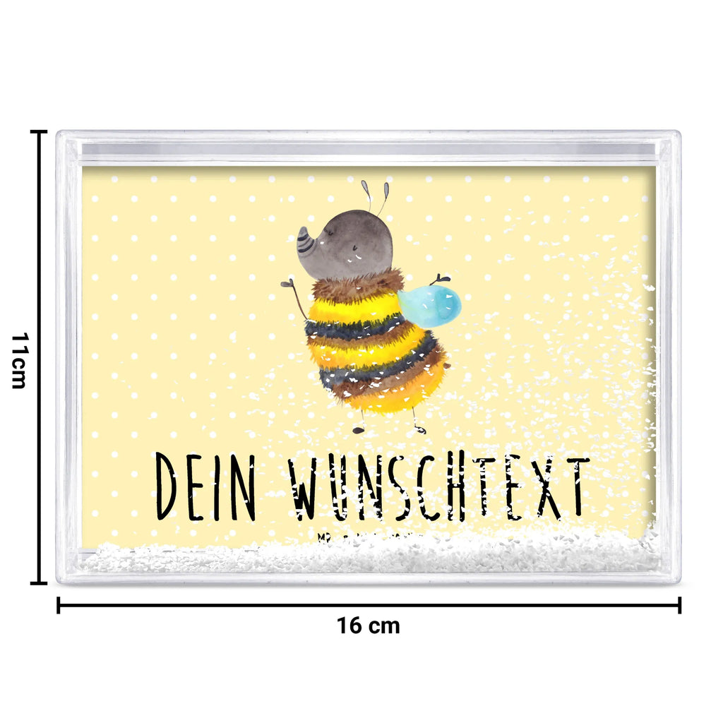 Personalisierter Schüttelrahmen Hummel flauschig Tiermotive, Gute Laune, lustige Sprüche, Tiere, Flauschig, Blume, Biene, Hummel, Natur
