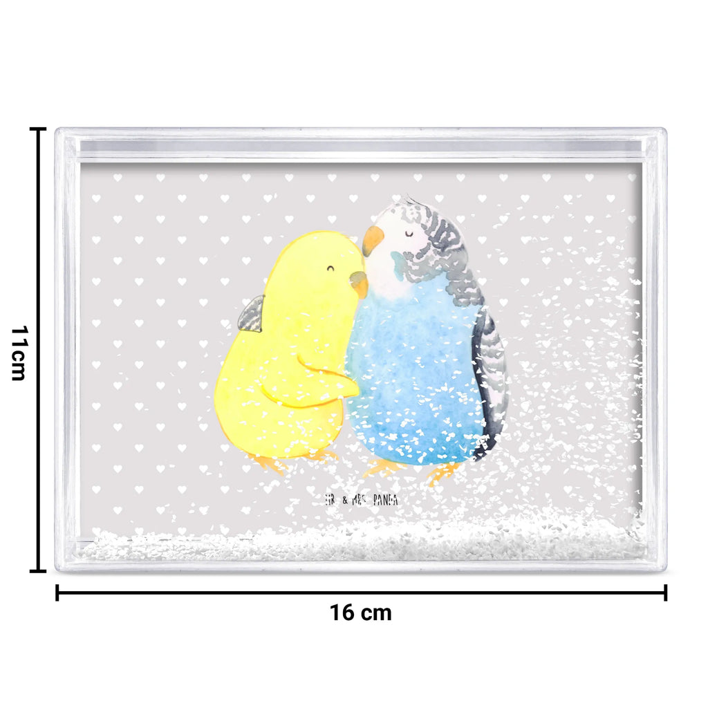 Schüttelrahmen Wellensittich Liebe Liebe, Partner, Freund, Freundin, Ehemann, Ehefrau, Heiraten, Verlobung, Heiratsantrag, Liebesgeschenk, Jahrestag, Hocheitstag, Nähe, Wellensittich, Vertrauen, Vögel, Kuscheln