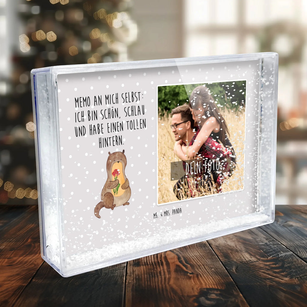 Shake Frame with Photo otter Bunch of flowers Fotogeschenk, Schüttelrahmen mit Foto, Fotogeschenke, Bilderrahmen mit Foto, Orginalles Fotogeschenk, Rahmen mit Foto, Otter, Fischotter, Seeotter, Otter Seeotter See Otter