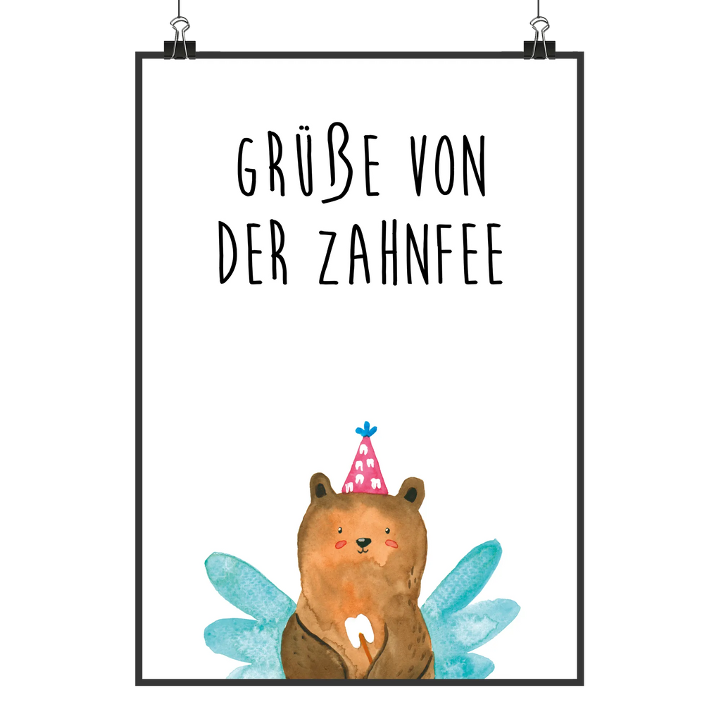 Poster bear tooth fairy Mr. & Mrs. Panda Poster, Bild, Wandposter, Wanddeko, Wanddekoration, Küchenposter, Handgemaltes Poster, Kinderposter, Raumdekoration, Designposter, Kunstdruck, Wanddeko Bild, Poster, Posterdruck, Bär, Teddy, Teddybär, Milchzahn, Fee, Zahnfee, Erster Zahn