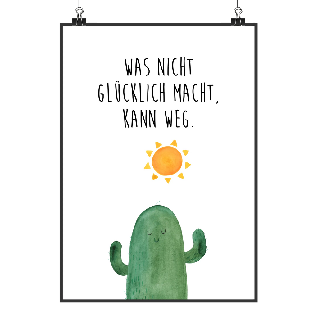 das glück ist ein kaktus Bild Kaktus Sonne Motiv