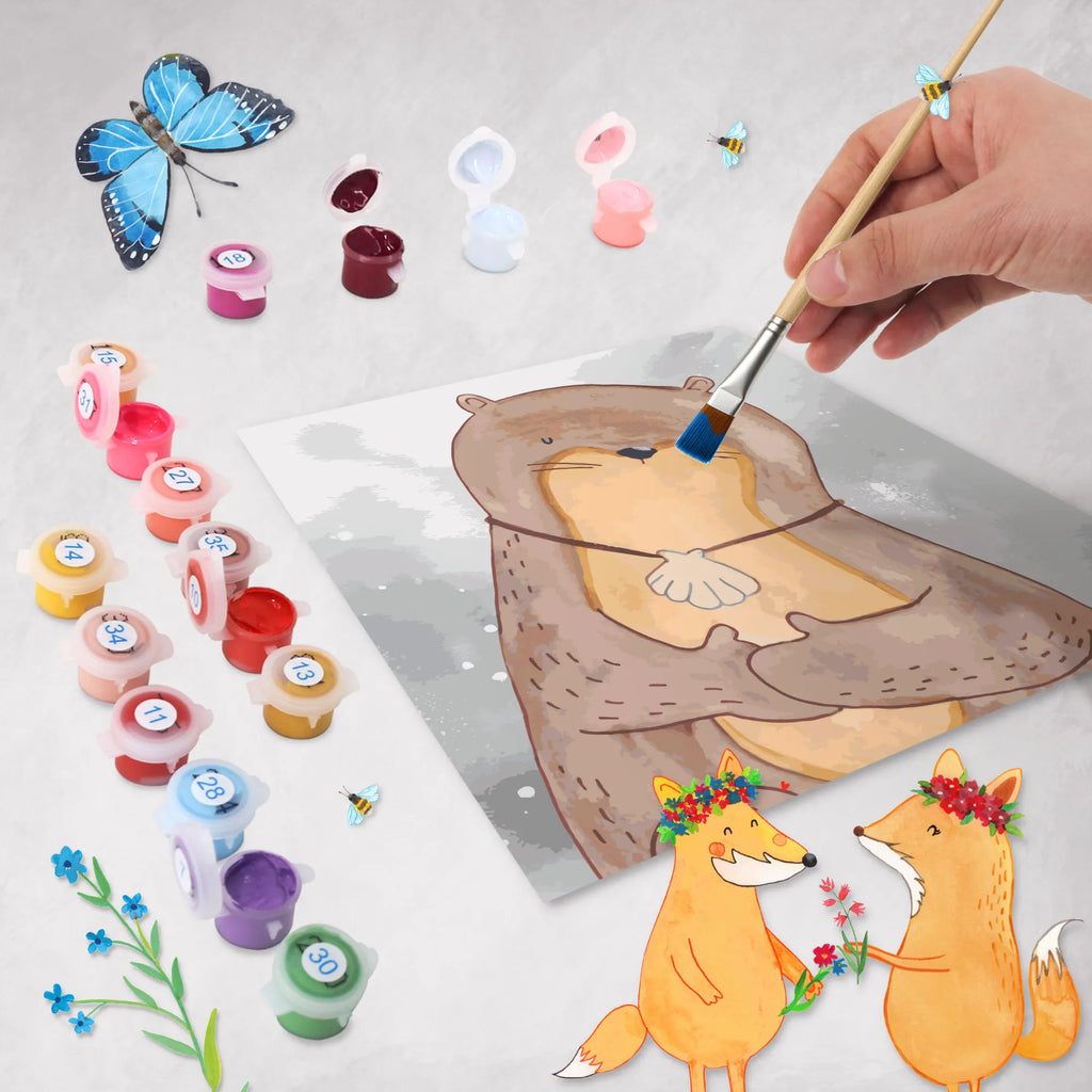 Paint by Numbers cut off otter shell Motiv Kunstwerk, Malen, DIY, Ausmalbild, Malen nach Zahlen, Künstler, Bastelidee, Basteln, Kreativität, Otter, Seeotter, Fischotter, Motivation, Büro, grübeln, träumen, Tagträumen, Otterliebe