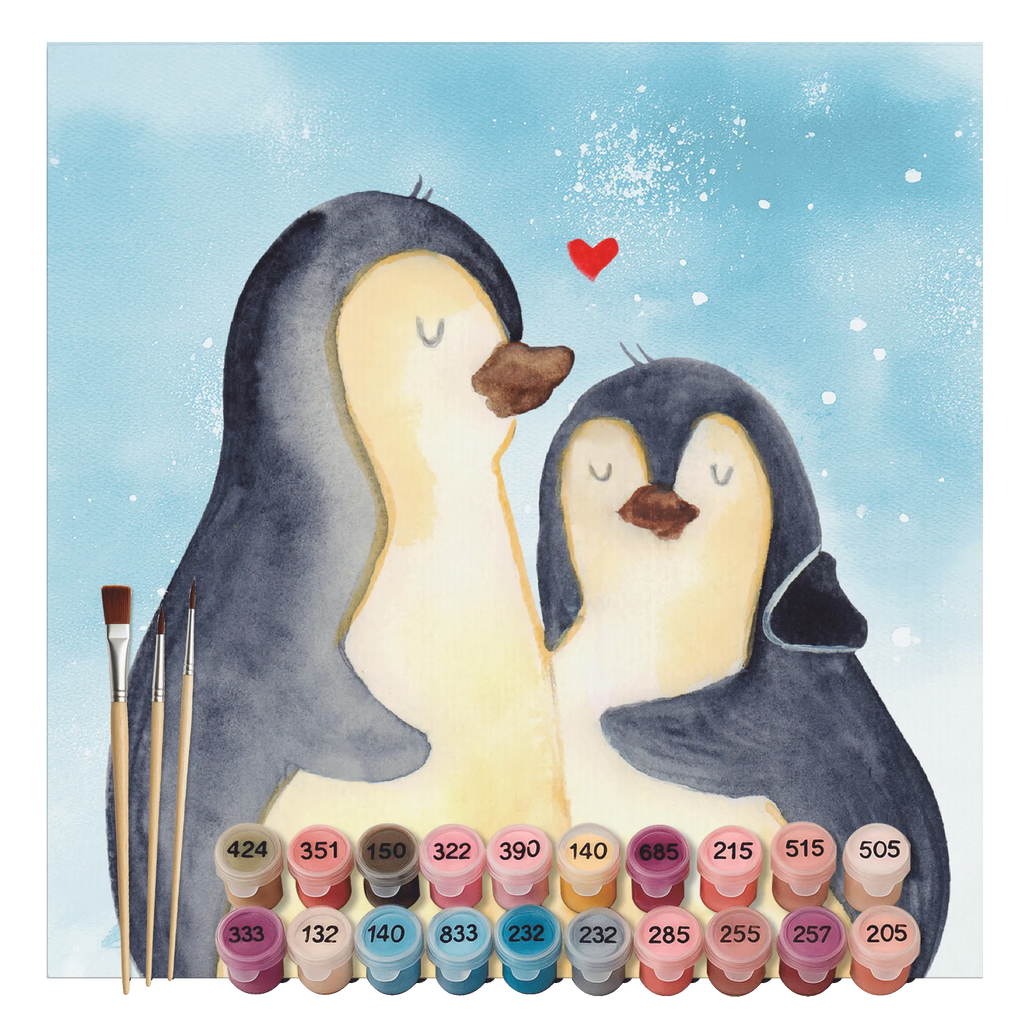 Malen nach Zahlen Pinguin umarmen Motiv Kunstwerk, Malen nach Zahlen, Ausmalbild, Pinguin, Liebesgeschenk, Liebesbeweis, Jahrestag, Hochzeit, Hochzeitsgeschenk, Liebespaar, Liebe, Verlobung, Hochzeitstag