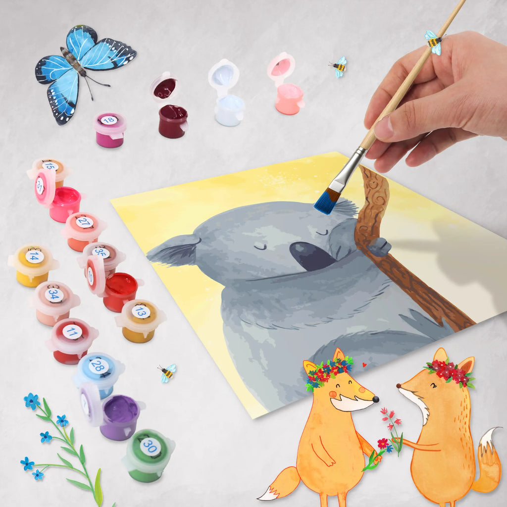 Paint by Numbers cut off koala Motiv Baseln, Kunstwerk, Malen nach Zahlen, Malen, Kreativität, Bastelidee, Ausmalbild, Künstler, DIY, Tiermotive, Gute Laune, lustige Sprüche, Tiere, Bär, Koala, Traum, träumen, Koalabär, Traumland, schlafen, Schlafzimmer