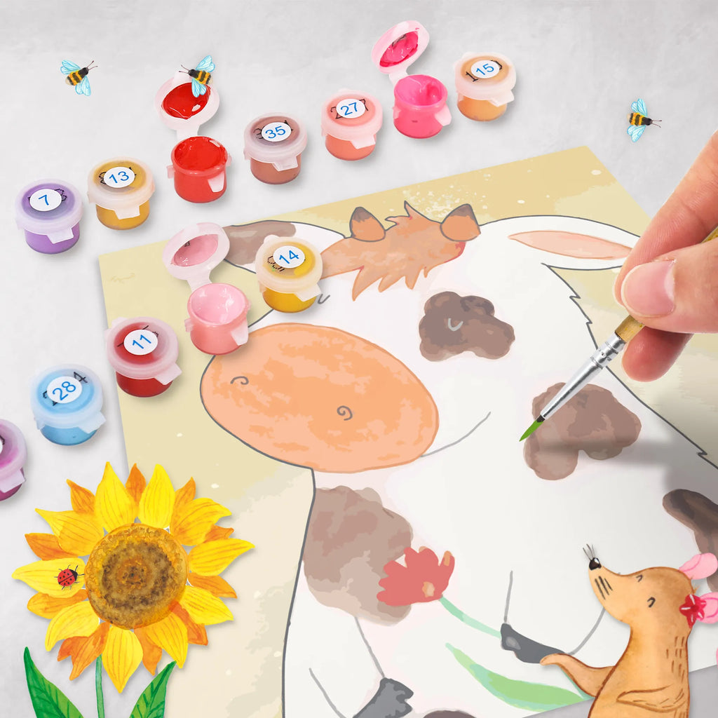 Malowanie według numerów odcięty Krowa Motiv Gospodarstwo, zwierzęta gospodarskie, rolnik, rolniczka