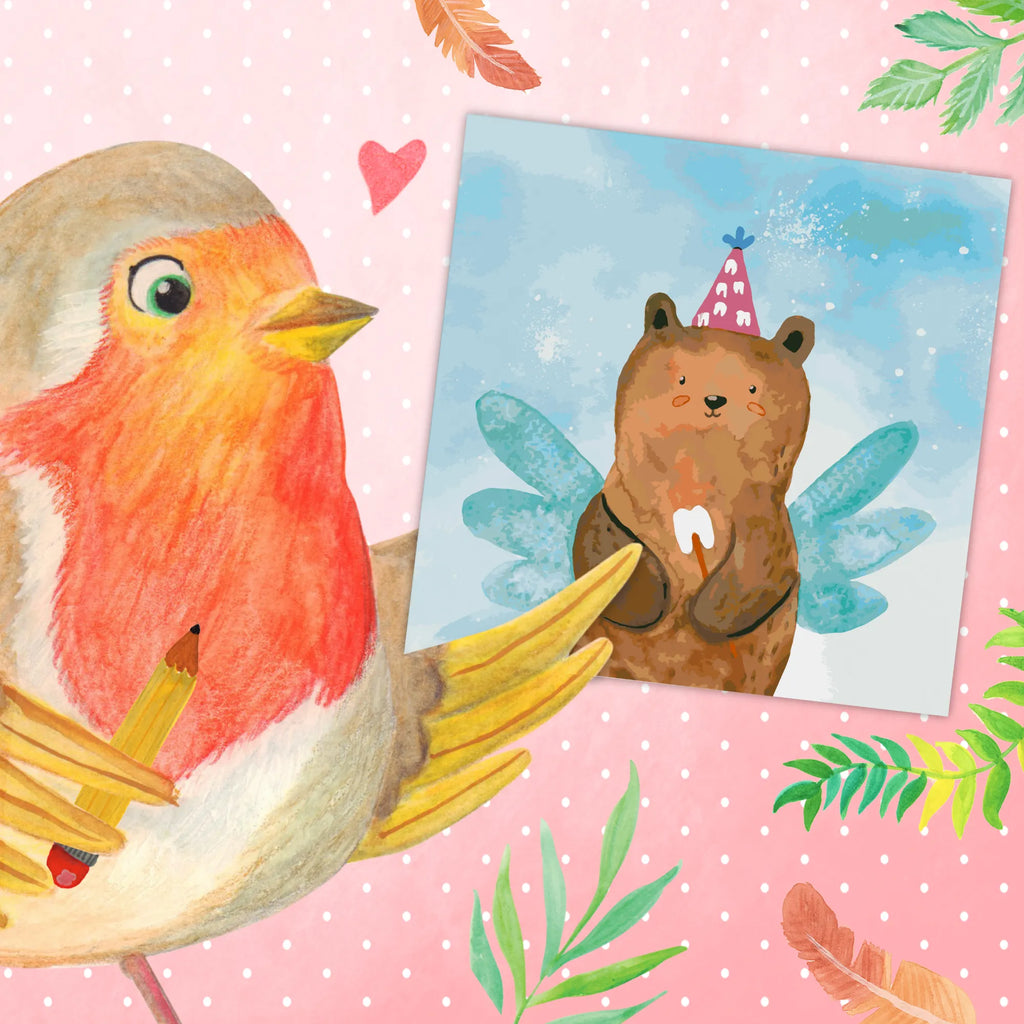 Paint by Numbers cut off bear tooth fairy Motiv bear, teddy, teddy bear, cuddly toy, Tooth fairy, fairy, milk tooth, first tooth