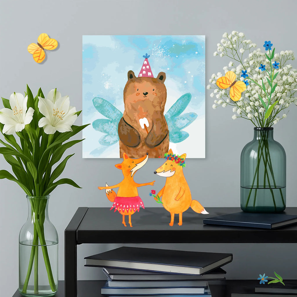 Paint by Numbers cut off bear tooth fairy Motiv bear, teddy, teddy bear, cuddly toy, Tooth fairy, fairy, milk tooth, first tooth