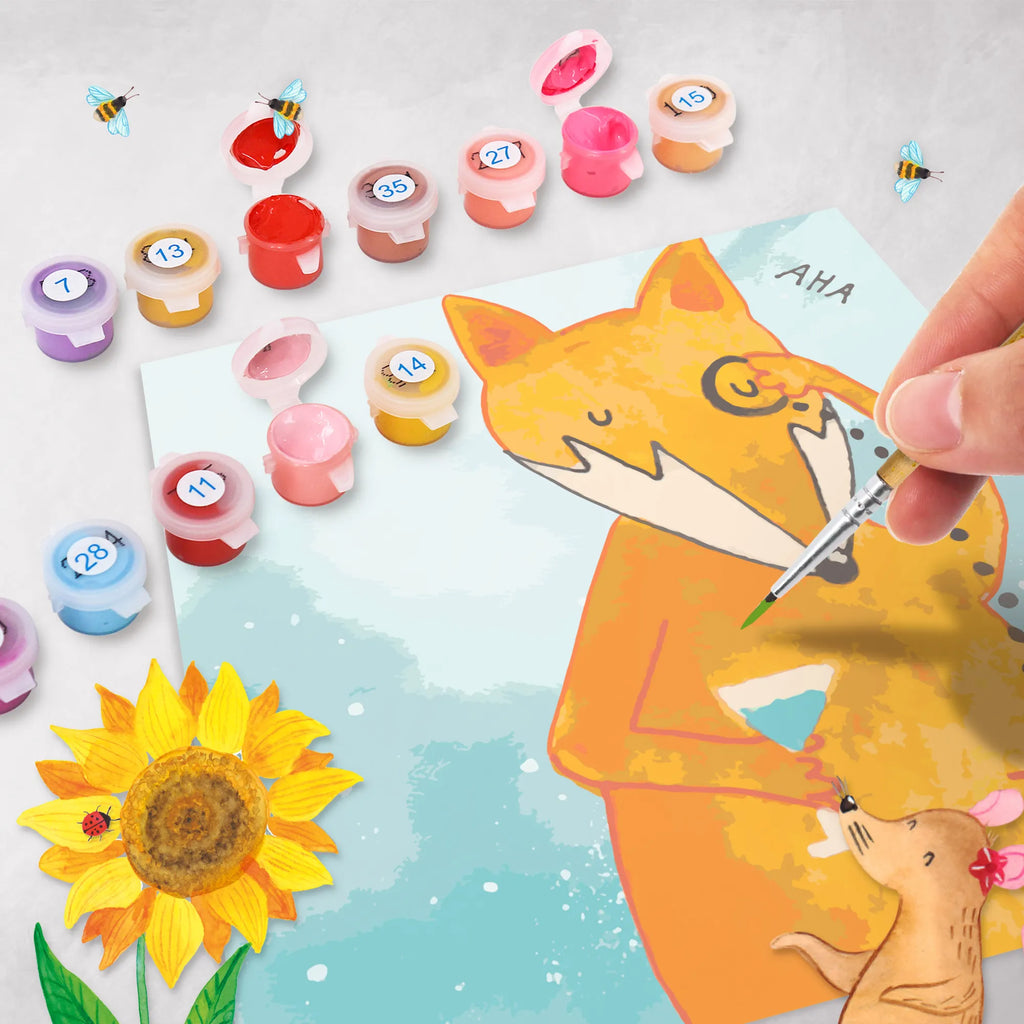 Malowanie według numerów odcięty lis Pan Motiv Lis