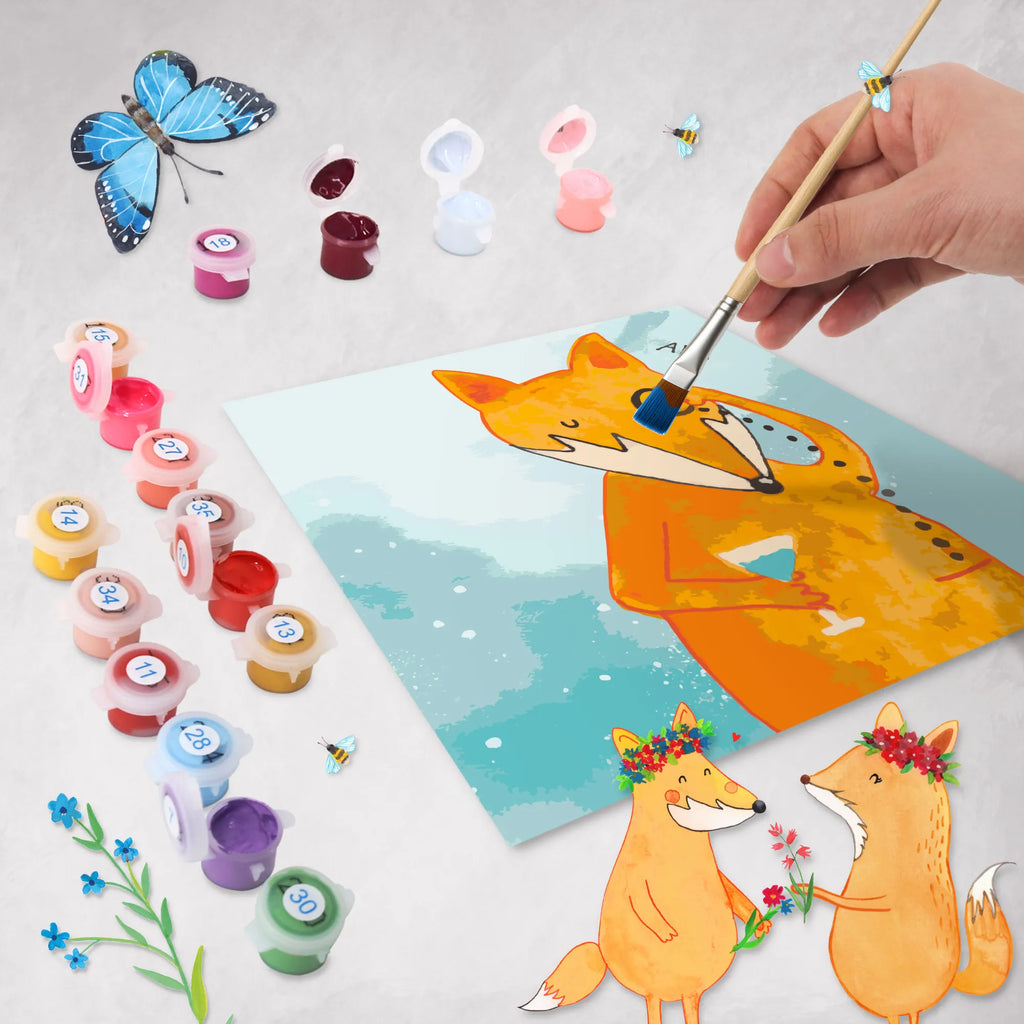 Malowanie według numerów odcięty lis Pan Motiv Lis