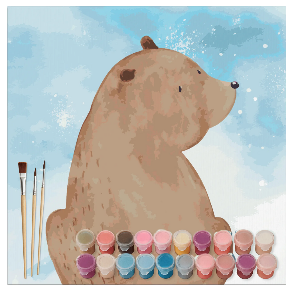 Paint by Numbers cut off bear shoulder look Motiv Malen nach Zahlen, malset, malen nach zahlen set, kreativ set, zahlenbilder, leinwand malset, diy set, Bär, Teddy, Teddybär, Weltansicht, Weisheit, Motivation, Bärenliebe, Selbstachtung, Bären