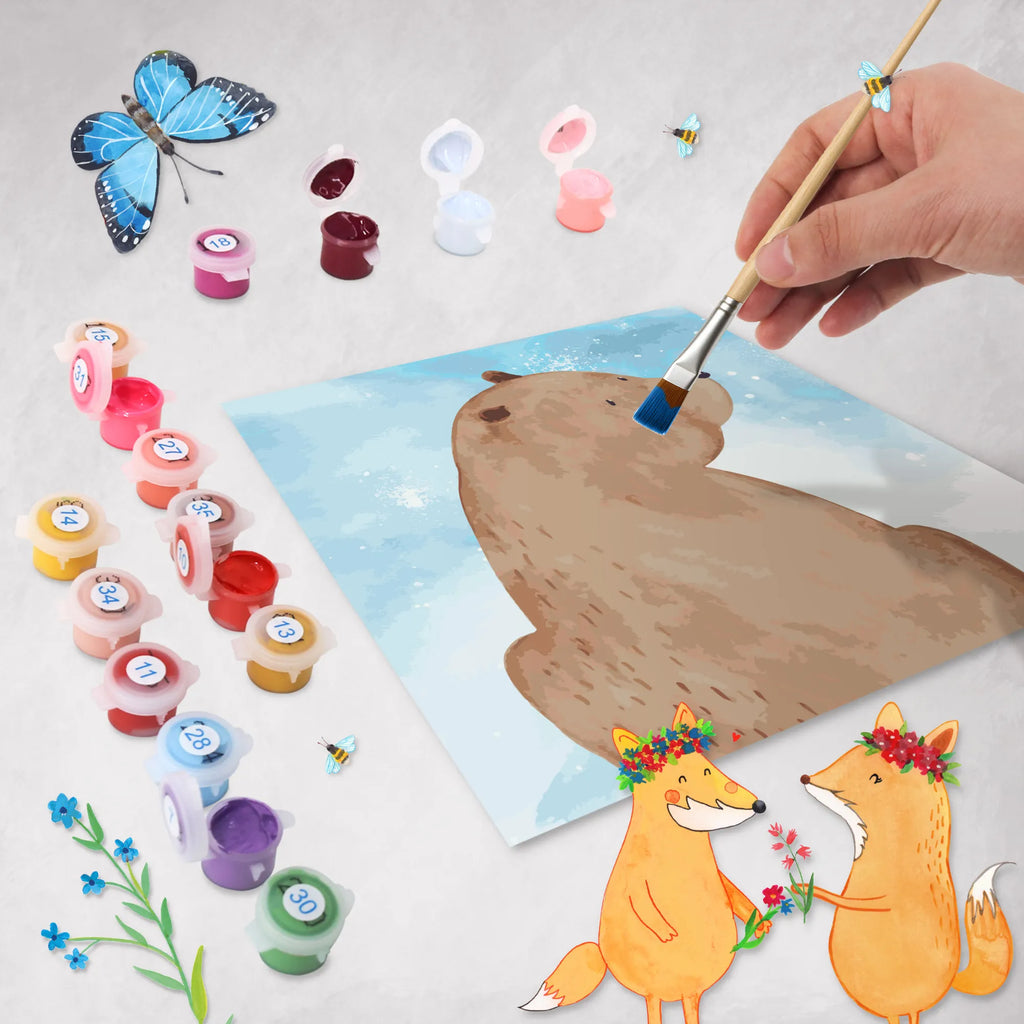 Paint by Numbers cut off bear shoulder look Motiv Malen nach Zahlen, malset, malen nach zahlen set, kreativ set, zahlenbilder, leinwand malset, diy set, Bär, Teddy, Teddybär, Weltansicht, Weisheit, Motivation, Bärenliebe, Selbstachtung, Bären