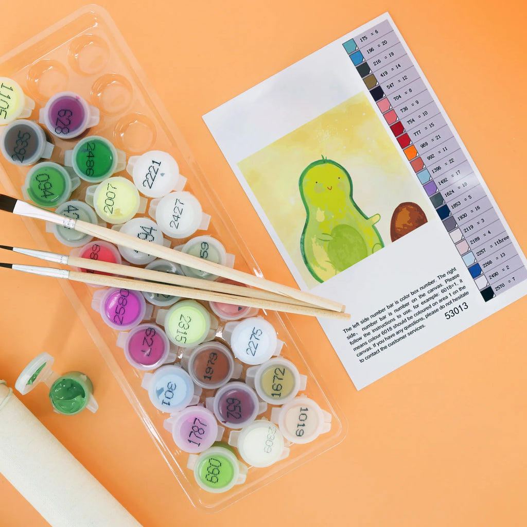 Malowanie według numerów odcięty Awokado pestka toczy się Motiv Malen, Kunstwerk, Kreativität, Bastelidee, Ausmalbild, Baseln, DIY, Malen nach Zahlen, Künstler, Avocado, Veggie, Vegan, Gesund, Baby, große Liebe, Geburtstag, Love, Schwangerschaft, Schwanger, Geburt, Kind, zur Geburt, erstes Kind, Avocados, Liebe, Babyparty, Säugling