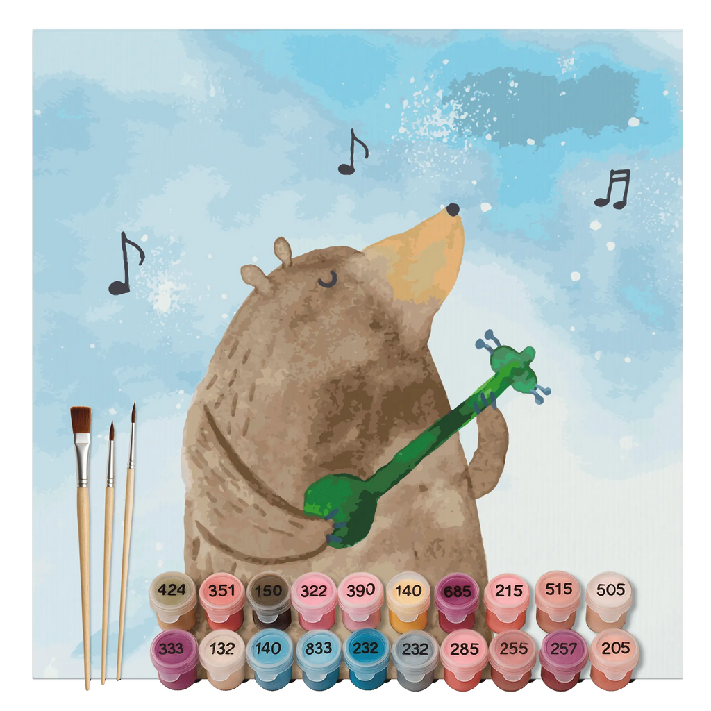 Paint by Numbers cut off bear guitar Motiv kreativ set, zahlenbilder, Malen nach Zahlen, diy set, malset, leinwand malset, malen nach zahlen set, Teddybär, Bär, Teddy