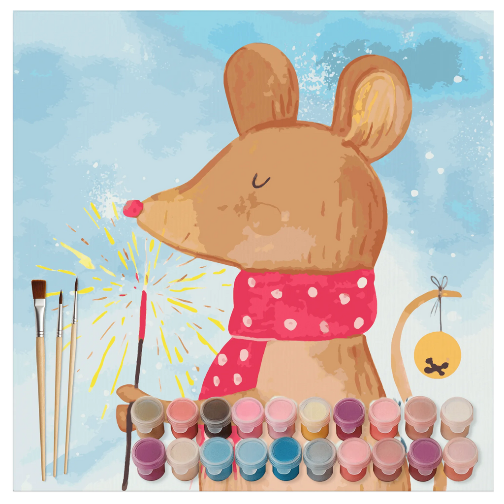 Malen nach Zahlen Maus Weihnachten Motiv malset, diy set, Malen nach Zahlen, leinwand malset, zahlenbilder, kreativ set, malen nach zahlen set, Wintermotiv, Winter, Heiligabend, Weihnachten, Advent, Nikolaus, Weihnachtsdeko, Weihnachtsgruß, Weihnachtswunder, Maus, Weihnachtsmotiv, Mäuschen, Frohe Weihnachten