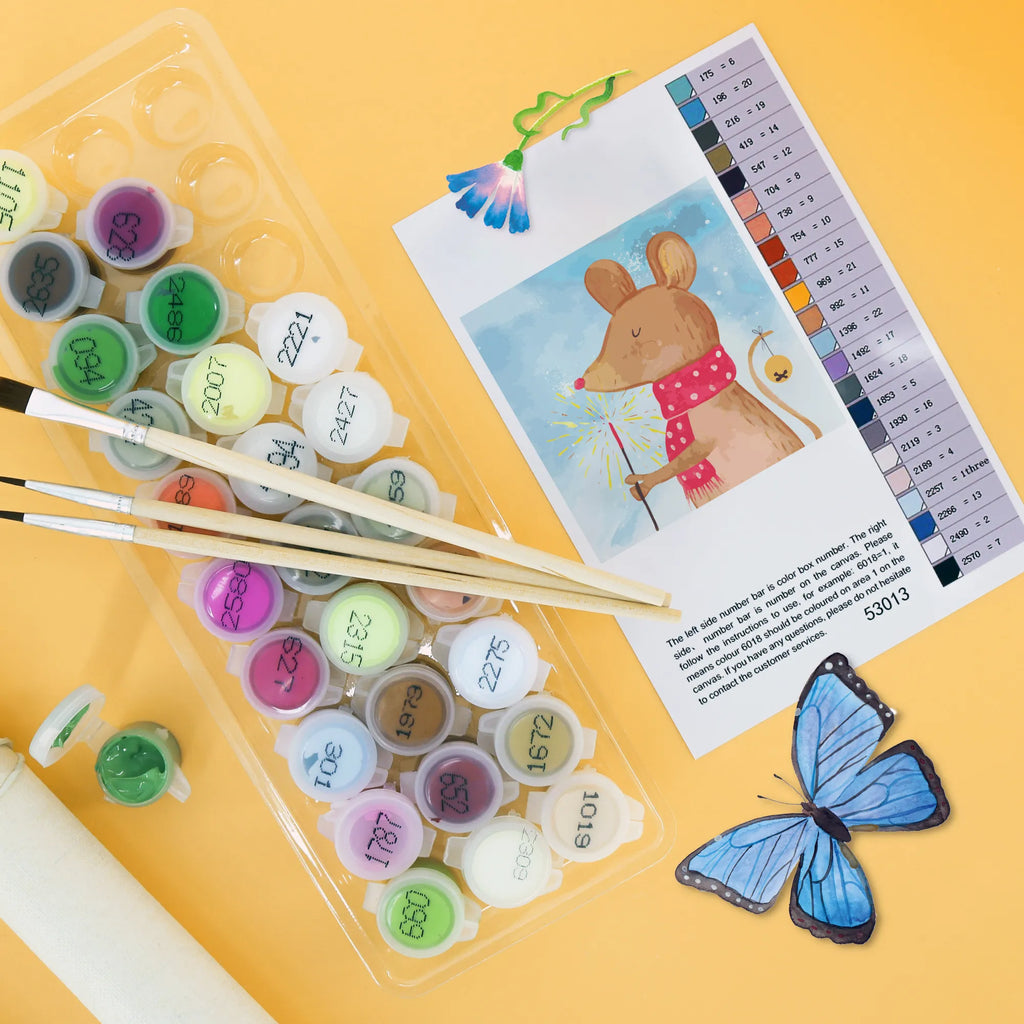 Malen nach Zahlen Maus Weihnachten Motiv malset, diy set, Malen nach Zahlen, leinwand malset, zahlenbilder, kreativ set, malen nach zahlen set, Wintermotiv, Winter, Heiligabend, Weihnachten, Advent, Nikolaus, Weihnachtsdeko, Weihnachtsgruß, Weihnachtswunder, Maus, Weihnachtsmotiv, Mäuschen, Frohe Weihnachten