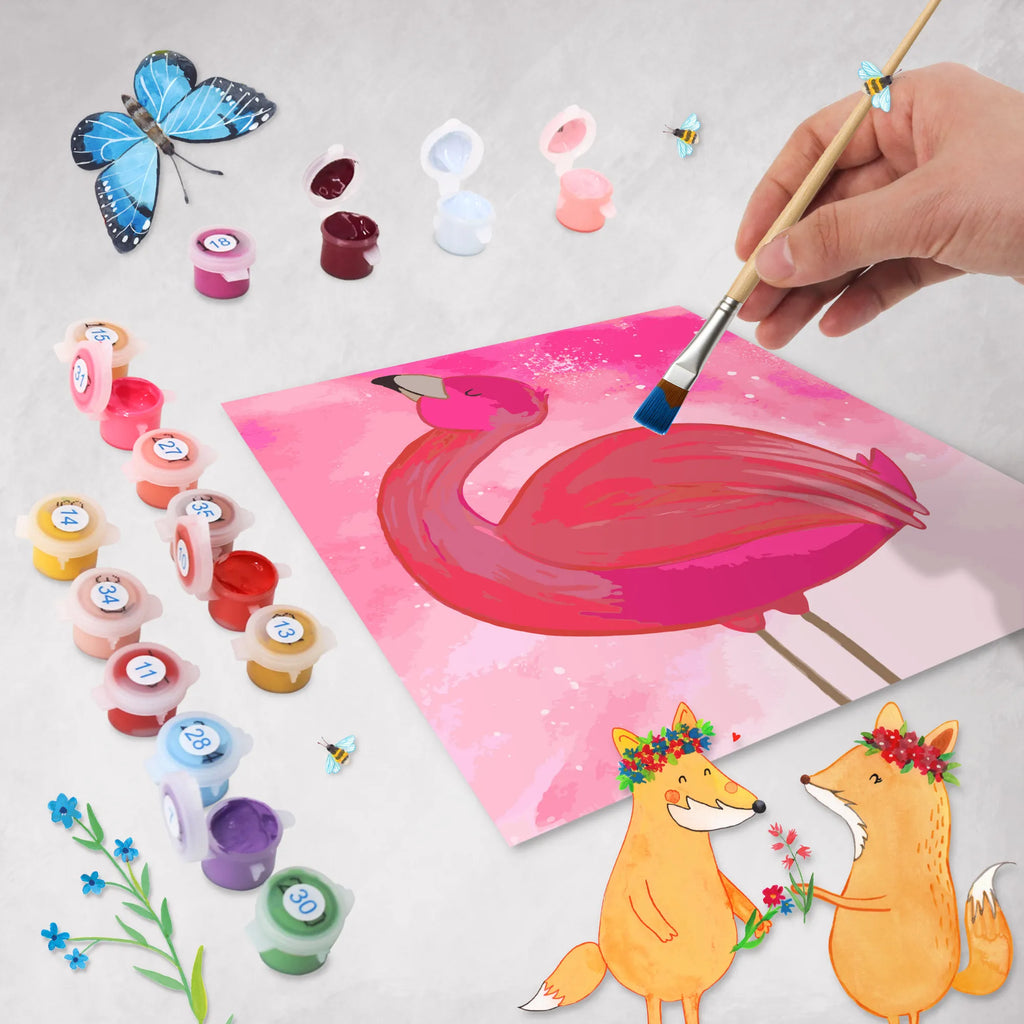 Paint by Numbers cut off flamingo Proud Motiv Malen nach Zahlen, diy set, zahlenbilder, kreativ set, malen nach zahlen set, malset, leinwand malset, Flamingo, Beste Freundin, Freude, Stolz, Selbstakzeptanz, Selbstliebe, Freundin, Mama, Schwester, Tochter