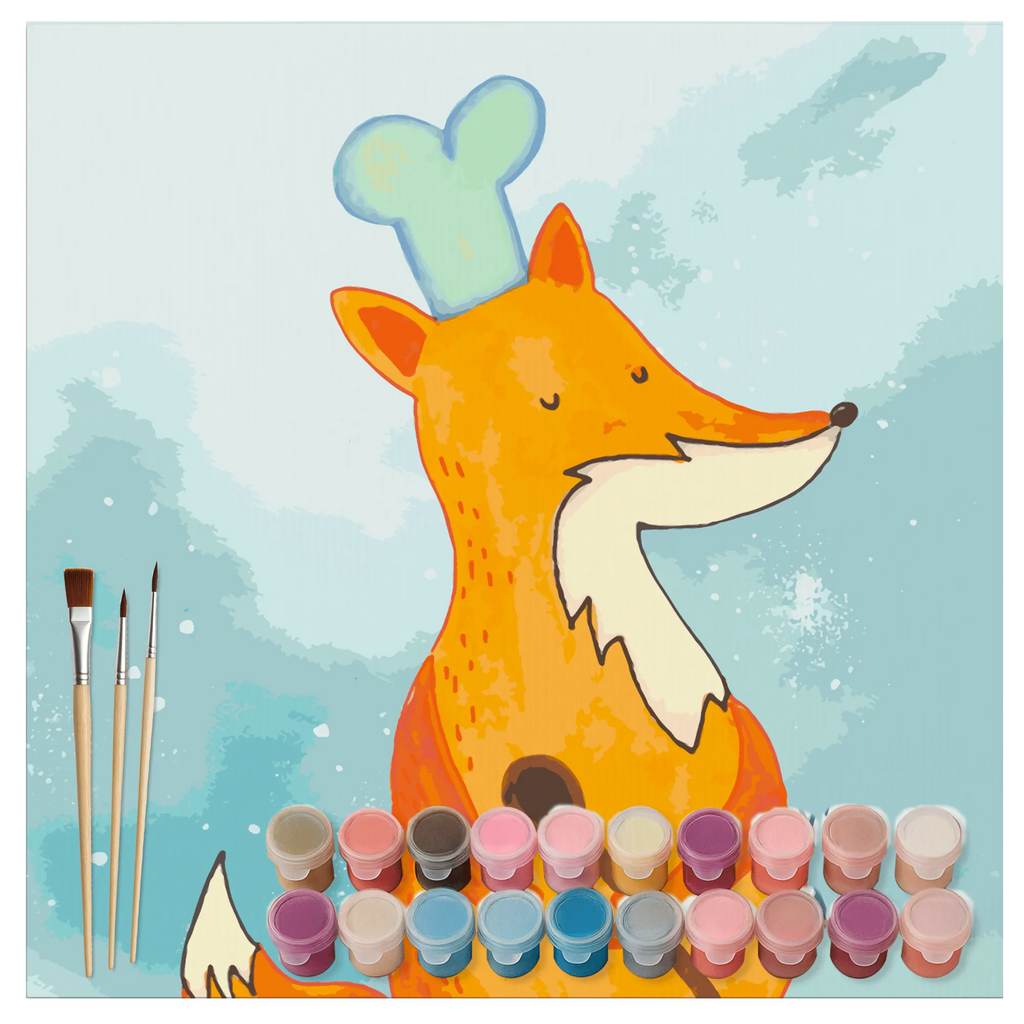 Malowanie według numerów odcięty lis kucharz Motiv leinwand malset, malset, kreativ set, zahlenbilder, diy set, malen nach zahlen set, Malen nach Zahlen, Fuchs, Witzig, Köche, Spruch Lustig, Küche Deko, Bäcker, Küche Spruch, Füchse, Koch Geschenk, Party Spruch