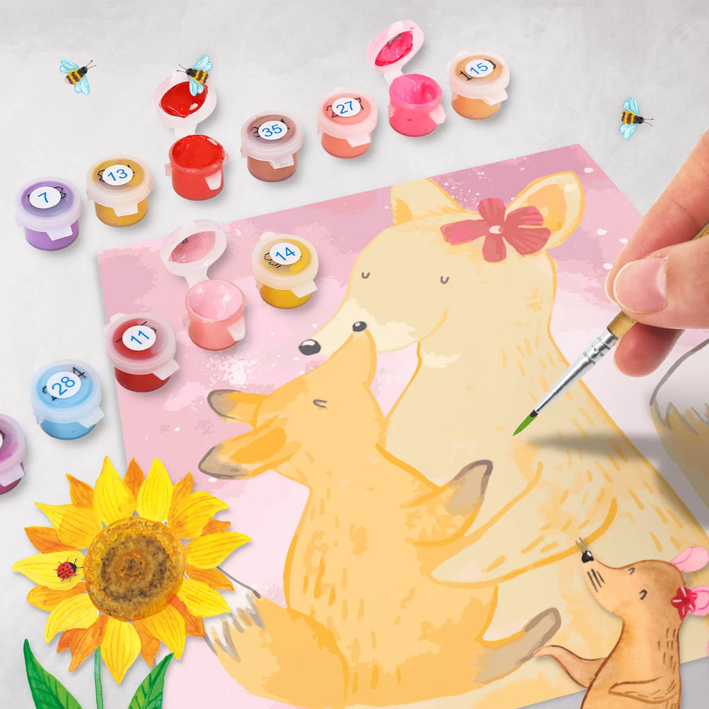 Paint by Numbers cut off Fox mummy Motiv DIY, Kreativität, Kunstwerk, Baseln, Ausmalbild, Malen, Bastelidee, Künstler, Malen nach Zahlen, Familie, Vatertag, Muttertag, Bruder, Schwester, Mama, Papa, Oma, Opa, Mutter, Lieblingstochter, Beste Tochter, Geschenk, Tochter