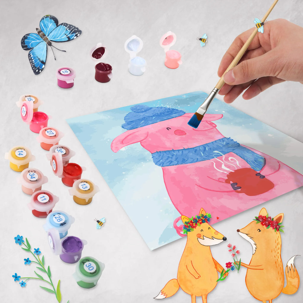 Paint by Numbers cut off piggy Mulled wine Motiv Baseln, Kunstwerk, DIY, Ausmalbild, Kreativität, Malen nach Zahlen, Künstler, Bastelidee, Malen, Winter, Weihnachten, Weihnachtsdeko, Nikolaus, Advent, Heiligabend, Wintermotiv, Weihnachtsmarkt, Glühwein, Spruch, Betrunken