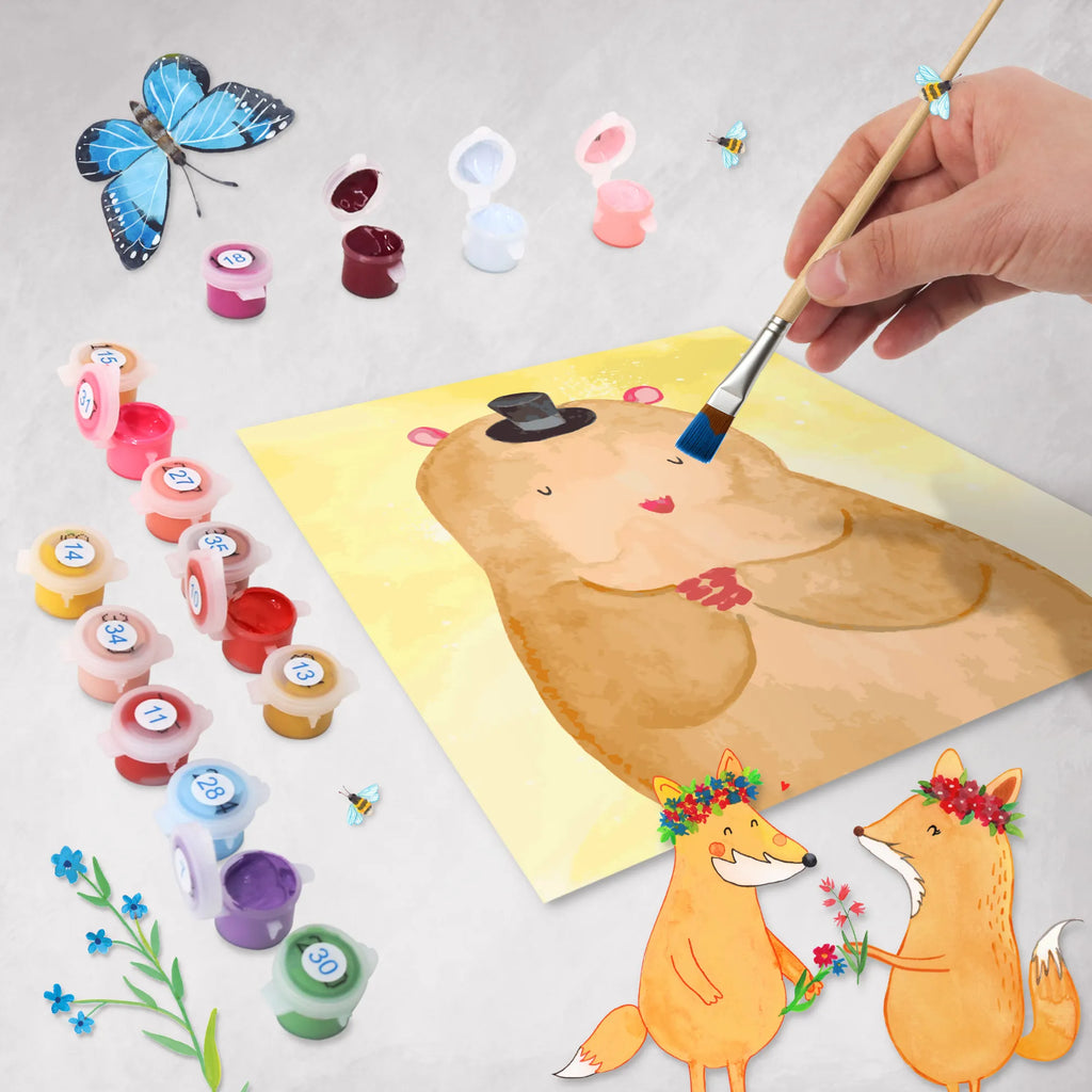 Paint by Numbers cut off hamster cap Motiv Kunstwerk, Bastelidee, Kreativität, Künstler, Ausmalbild, Malen, Malen nach Zahlen, Baseln, DIY, Tiermotive, Gute Laune, lustige Sprüche, Tiere, Hut, Zauberer, Magier, Hamster, Zwerghamster, Zylinder