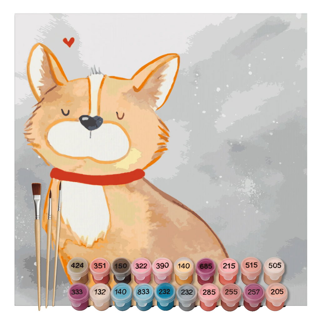 Paint by Numbers cut off Dog Luck Motiv Kunstwerk, Künstler, DIY, Baseln, Kreativität, Malen, Ausmalbild, Malen nach Zahlen, Bastelidee, Hund, Hundemotiv, Haustier, Hunderasse, Tierliebhaber, Hundebesitzer, Sprüche, Hundeliebe, Spruch, Hundemama, Corgie, Liebe