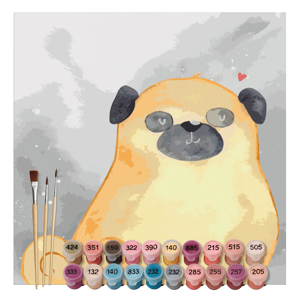 Malowanie według numerów odcięty Mops Motiv DIY, Ausmalbild, Bastelidee, Malen, Malen nach Zahlen, Kreativität, Baseln, Künstler, Kunstwerk, Hund, Hundemotiv, Haustier, Hunderasse, Tierliebhaber, Hundebesitzer, Sprüche, Liebe, Hundeliebe, Mops