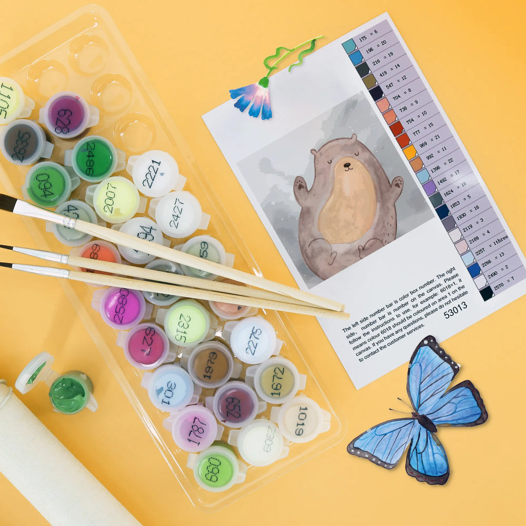 Paint by Numbers cut off otter Embrace Motiv Kreativität, Ausmalbild, DIY, Baseln, Kunstwerk, Künstler, Malen nach Zahlen, Malen, Bastelidee, Otter, Fischotter, Seeotter, Otter Seeotter See Otter