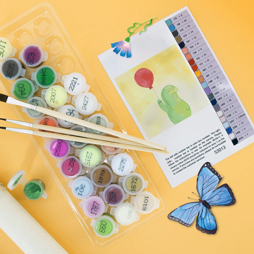 Paint by Numbers cut off tortoise balloon Motiv turtle, tortoise, reptile, ancient creature, cute, sweet, gift, gift ideas, birthday gift, illustrated, funny, turtle gift items, funny turtle gifts, pet turtles, mom, best friend, sister or daughter, turtle lover, motivation, courageous outburst, turtles, motivational slogan