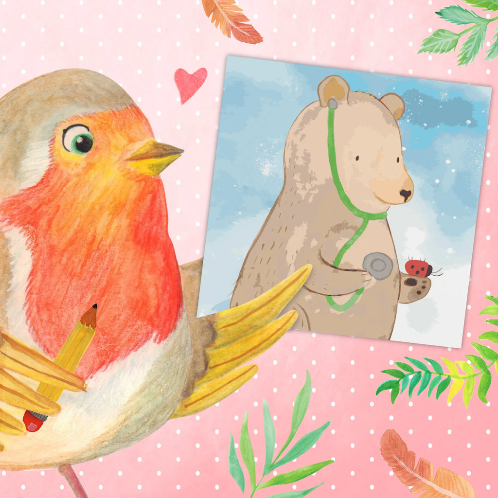 Malowanie według numerów odcięty niedźwiedź lekarz Motiv DIY, Bastelidee, Baseln, Malen nach Zahlen, Kunstwerk, Kreativität, Malen, Künstler, Ausmalbild, Bär, Teddy, Teddybär, Professorin, Professor, Arzt, Doktor, Ärztin, Doktorin