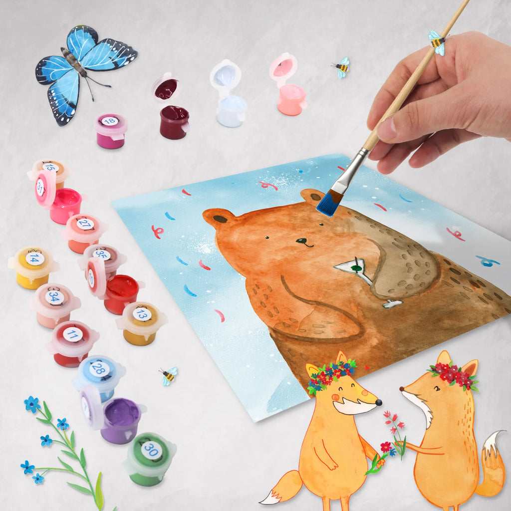 Paint by Numbers cut off bear party Motiv Künstler, DIY, Bastelidee, Kunstwerk, Ausmalbild, Kreativität, Malen nach Zahlen, Malen, Baseln, Bär, Teddy, Teddybär, Party, Abfeiern, Lustig, Geburtstagsgeschenk, Mitbringsel, Geschenk, Geburtstag, Feiern, Gute Laune