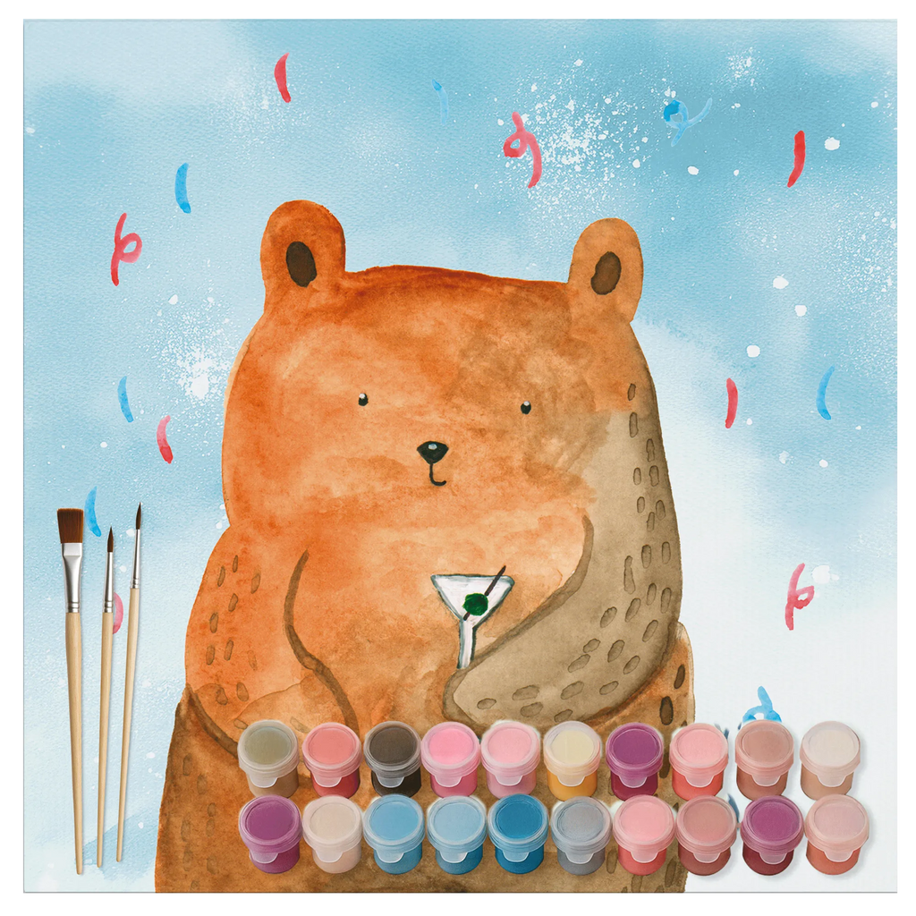 Paint by Numbers cut off bear party Motiv Künstler, DIY, Bastelidee, Kunstwerk, Ausmalbild, Kreativität, Malen nach Zahlen, Malen, Baseln, Bär, Teddy, Teddybär, Party, Abfeiern, Lustig, Geburtstagsgeschenk, Mitbringsel, Geschenk, Geburtstag, Feiern, Gute Laune