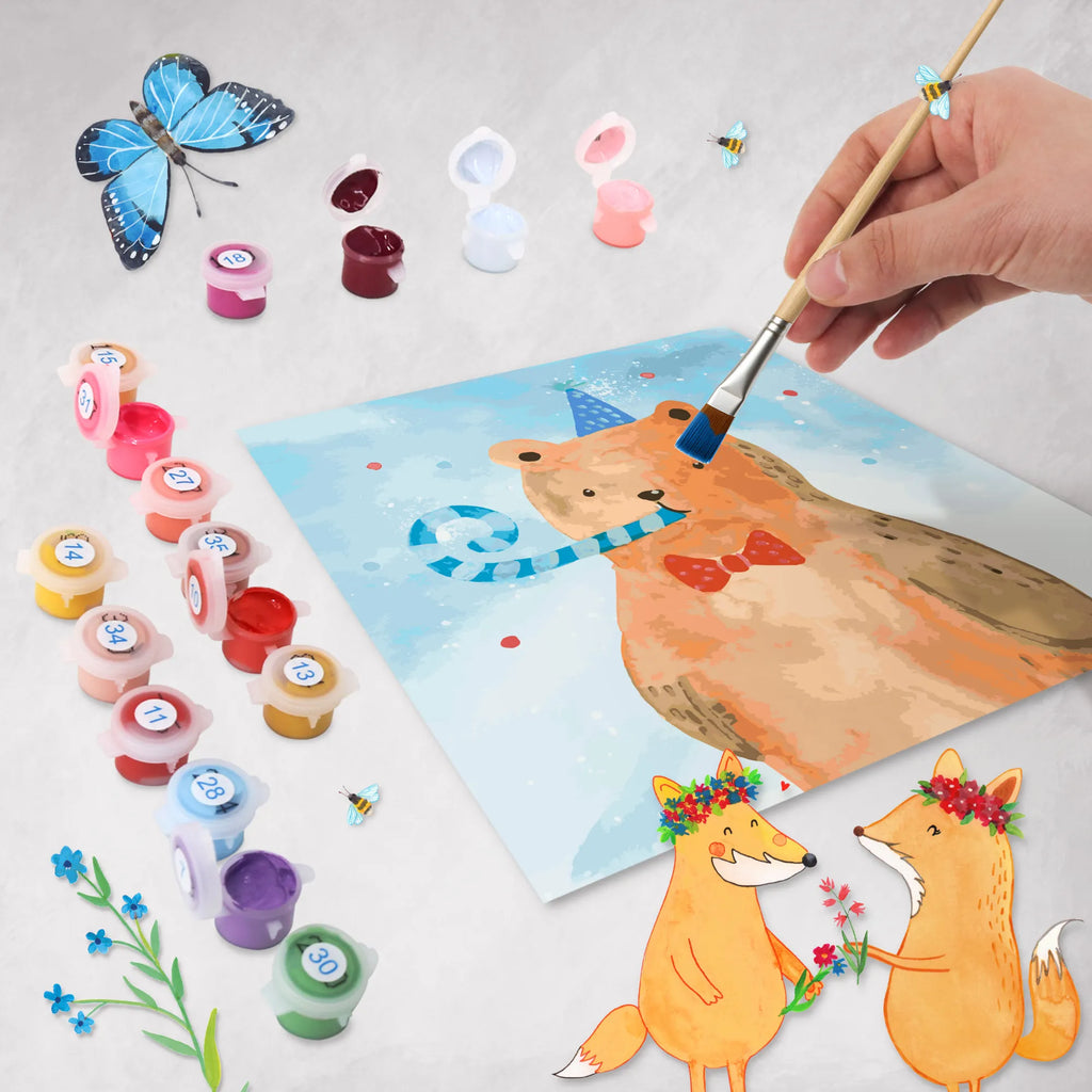 Paint by Numbers cut off bear Birthday Motiv Bastelidee, Baseln, Ausmalbild, Malen nach Zahlen, Kreativität, Künstler, Kunstwerk, Malen, DIY, Bär, Teddy, Teddybär, Alles Gute, Happy Birthday, Glückwunsch, Geburtstag