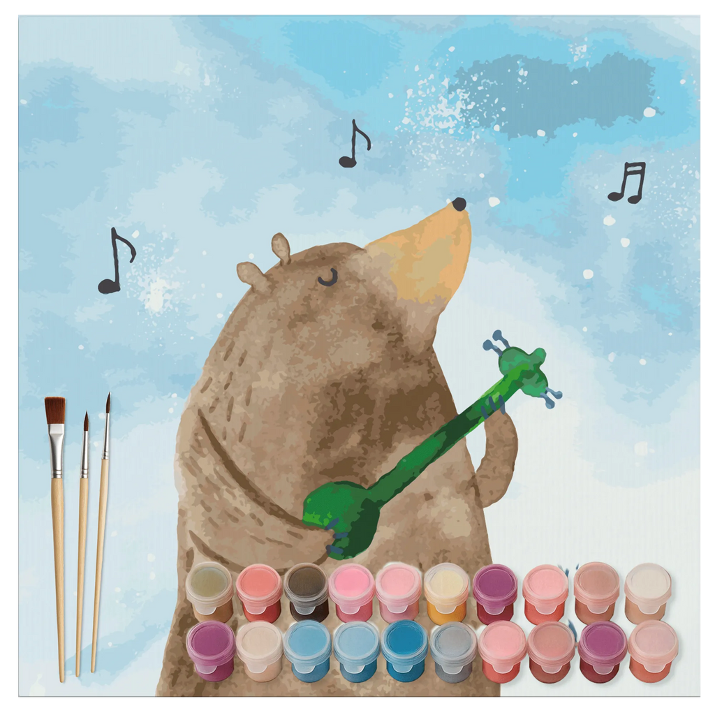 Paint by Numbers cut off bear guitar Motiv kreativ set, zahlenbilder, Malen nach Zahlen, diy set, malset, leinwand malset, malen nach zahlen set, Teddybär, Bär, Teddy