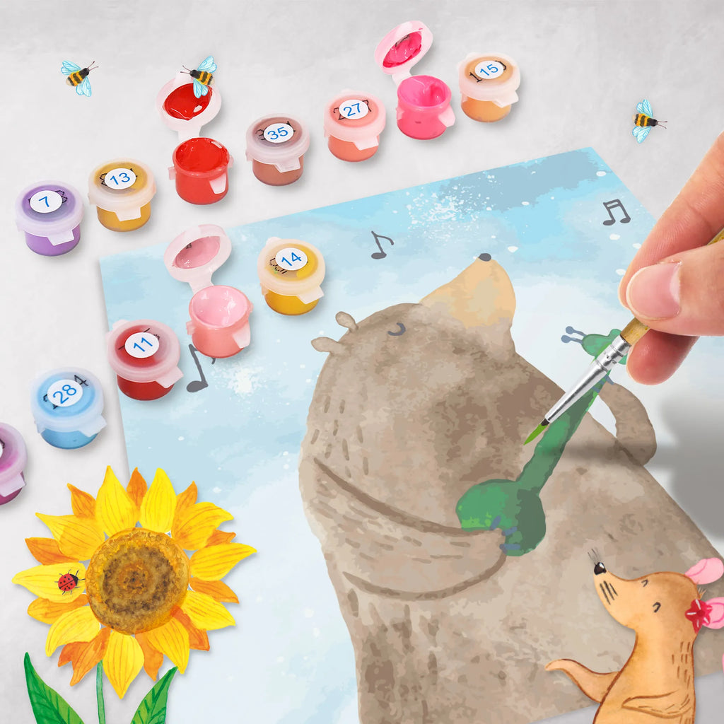 Paint by Numbers cut off bear guitar Motiv kreativ set, zahlenbilder, Malen nach Zahlen, diy set, malset, leinwand malset, malen nach zahlen set, Teddybär, Bär, Teddy