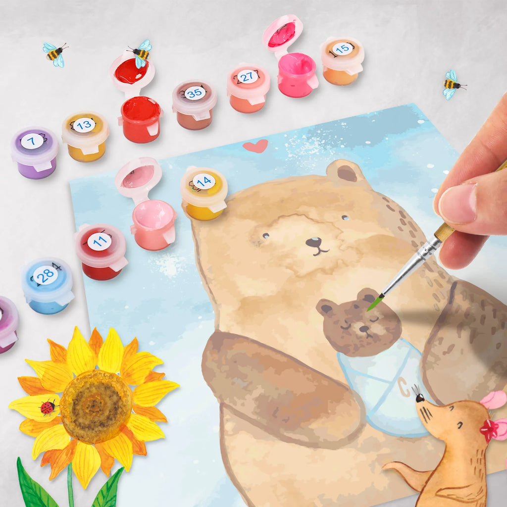 Paint by Numbers cut off bear infant Motiv DIY, Kunstwerk, Ausmalbild, Kreativität, Malen, Baseln, Künstler, Malen nach Zahlen, Bastelidee, Bär, Teddy, Teddybär, Taufe, Baby, Enkelin, Glückwunsch, Mutter, Täufling, Neffe, Geburt, Enkel, Eltern, Nichte, Geburtstag