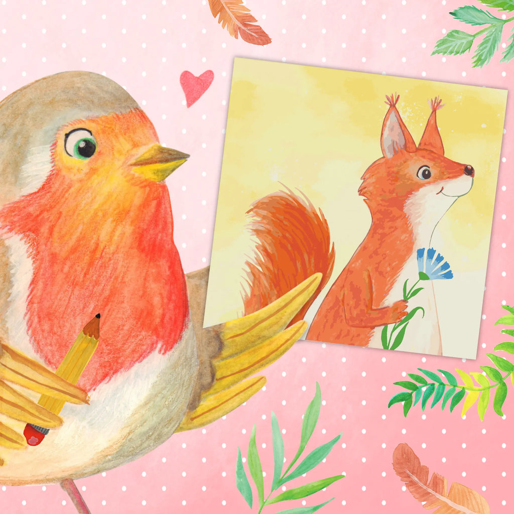 Paint by Numbers cut off Squirrel flower Motiv small animals, cute, funny, cute animal motives, hand drawn, small world, funny sayings, good mood, happy, gifts, gift ideas, special gifts, animal lover, card, fun, positive saying, Squirrel, laughter, happy saying, saying decoration, squirrel, motivation sayings, motivation pictures