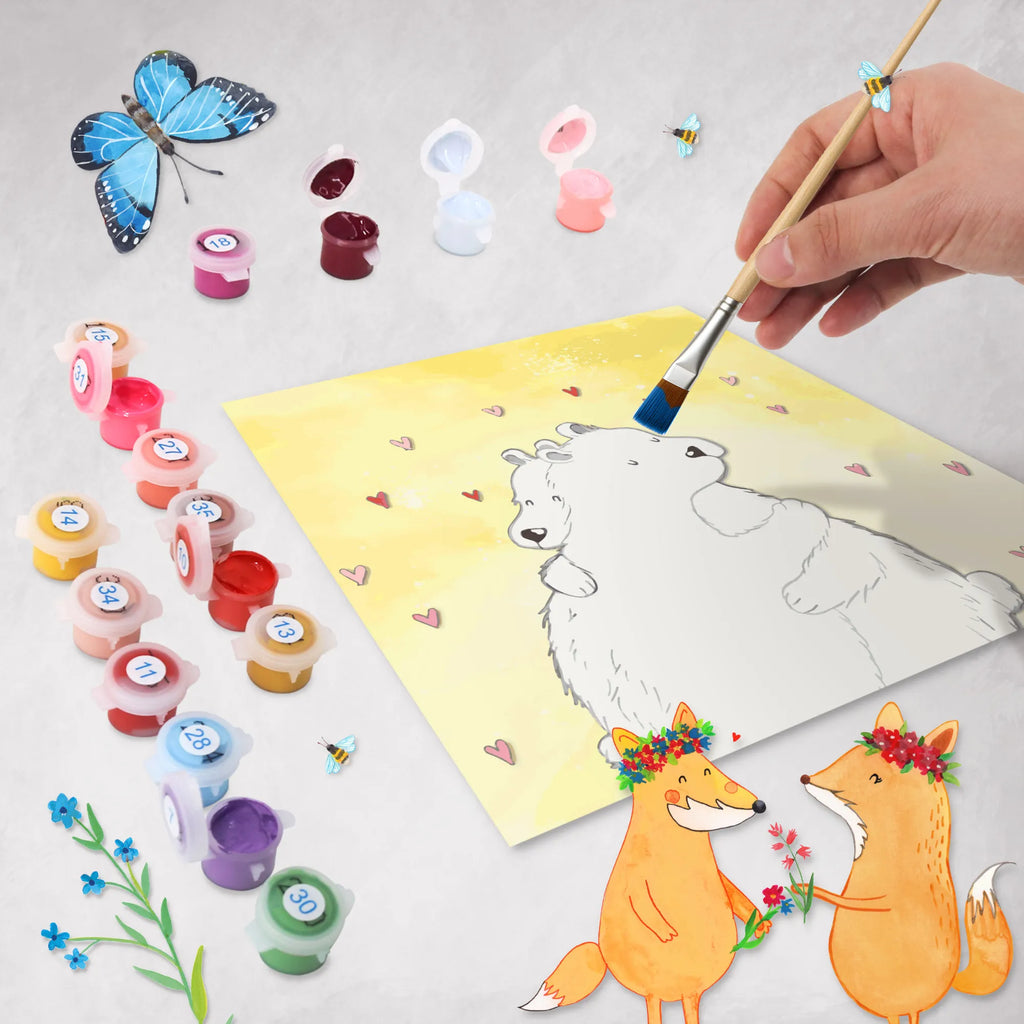 Paint by Numbers cut off Icebear Embrace Motiv kreativ set, Malen nach Zahlen, malset, zahlenbilder, diy set, malen nach zahlen set, leinwand malset, Gute Laune, Lustige Sprüche, Tiermotive, Tiere