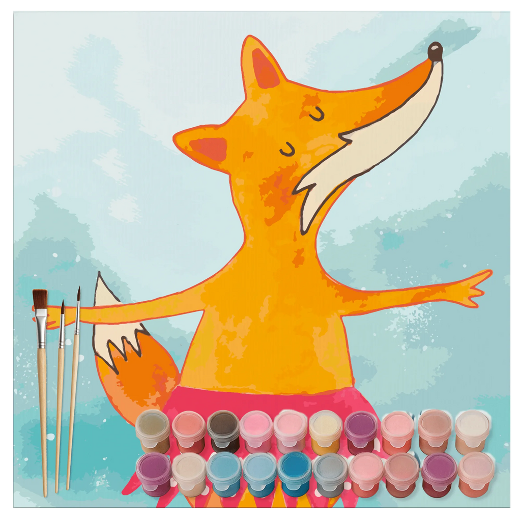 Malowanie według numerów odcięty Lis baletnica Motiv zahlenbilder, kreativ set, malset, malen nach zahlen set, diy set, leinwand malset, Malen nach Zahlen, Fuchs, Fuchs Spruch, Tänzerin, Tanzen, Einladung, Ballerina, Ballett, Geburtstag, Füchsin, Füchse, Party