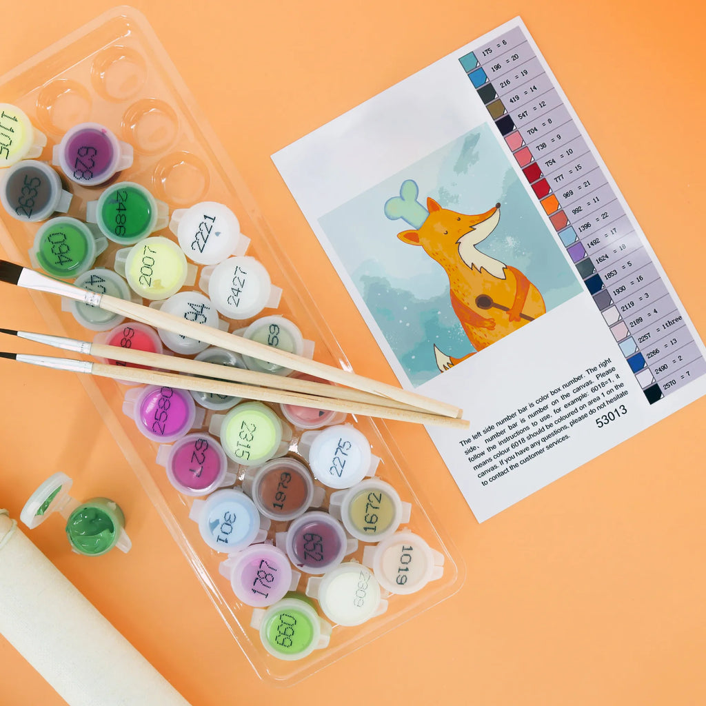 Malowanie według numerów odcięty lis kucharz Motiv leinwand malset, malset, kreativ set, zahlenbilder, diy set, malen nach zahlen set, Malen nach Zahlen, Fuchs, Witzig, Köche, Spruch Lustig, Küche Deko, Bäcker, Küche Spruch, Füchse, Koch Geschenk, Party Spruch